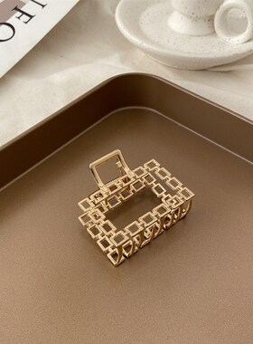 Fashion Vintage Hollow Geometric Metal Hair Claws Vintage Ha