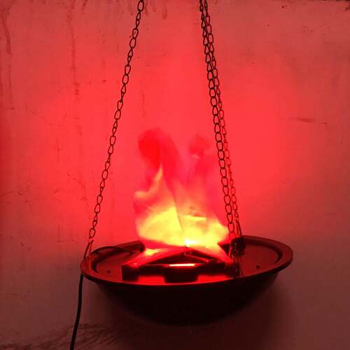 Halloween decoration props electronic flame basin lamp bar h