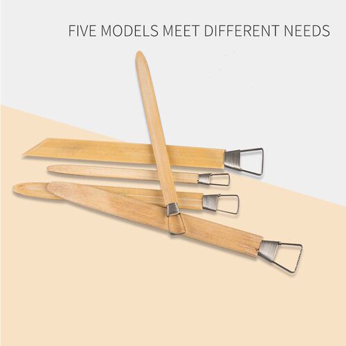 5PCS/Set Toothed Trimming Knife Clay Hand-made Modeling