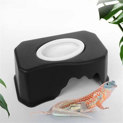 Reptile Cave Crawl Pets Shelter Animal Hide Lizard Plastic