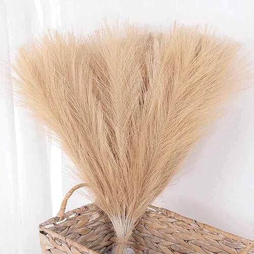 15/30Pcs Artificial Pampas Grass Bouquet Home Living Room We