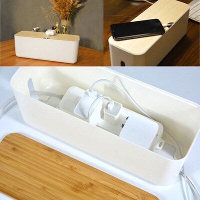 High quality Cable Storage Box Power Strip Wire Case Anti Du