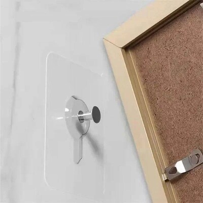 50/10pcs Self-adhesive Wall Hooks for Photo Frame Clock Stro