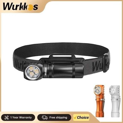 Wurkkos HD10 Headlamp Rechargeable 14500 IP68 EDC 1200Lm 3*
