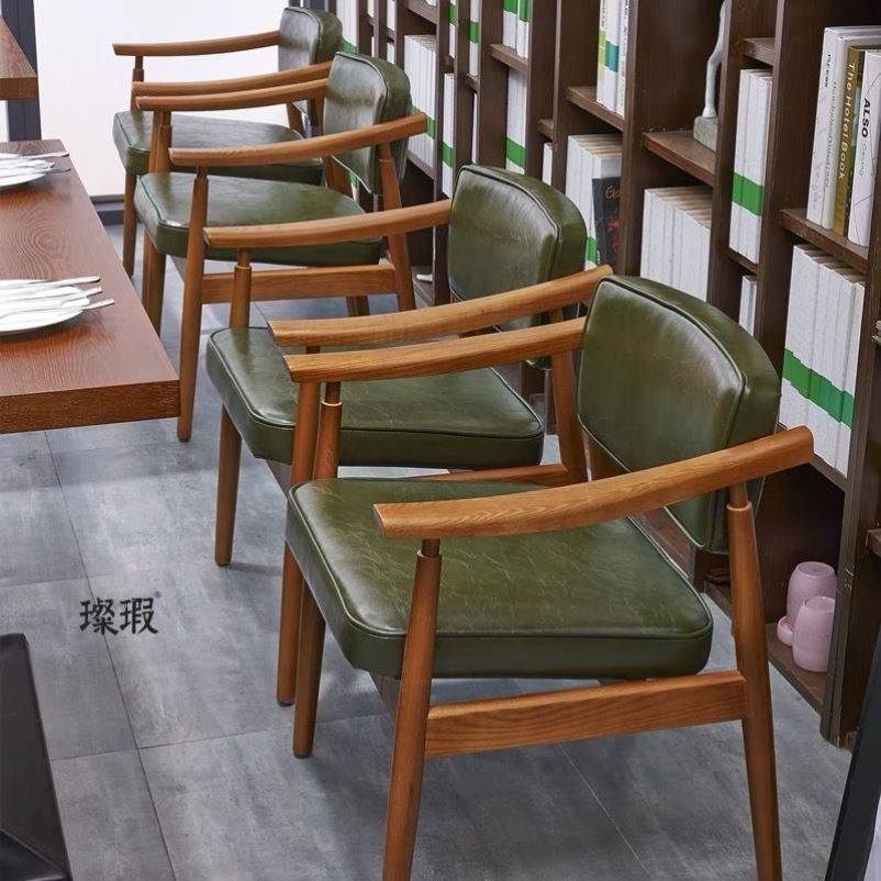 扶手椅全实木餐椅阳台休憩椅单人沙发椅白蜡木书房洽谈椅子,住宅家具,餐椅,淘宝优惠券,粉丝福利购,淘宝优惠卷