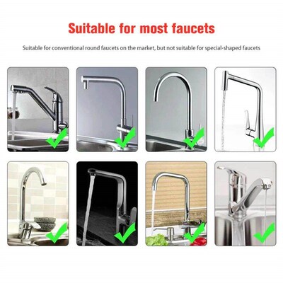 Kitchen gadgets 2/3 Mode Faucet 360 Degree Rotation Filter E