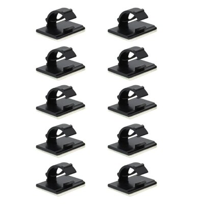 10X Cable Clamp Self Adhesive Wire Cord Management Wire Hold