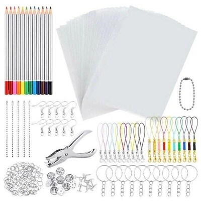 Heat Shrinhk Plastic Sheets Set Pack Paper Heat Shrink