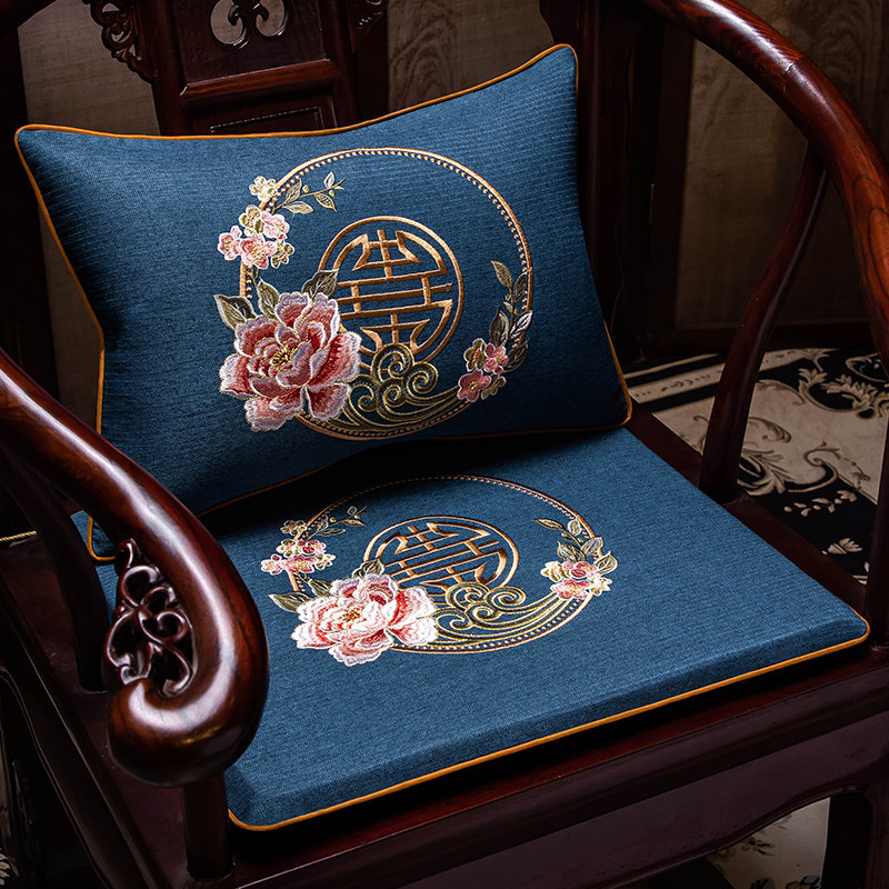中式茶椅垫坐垫四季通用实木茶桌餐椅子红木沙发太师椅圈椅座垫定,居家布艺,椅垫,淘宝优惠券,粉丝福利购,淘宝优惠卷
