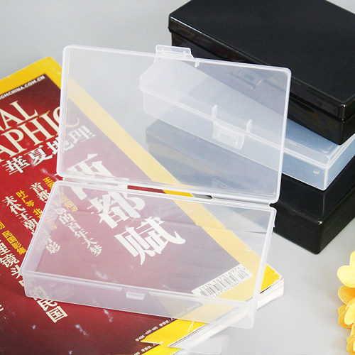 Transparent Plastic Storage Box Rectangle Organizer ers Box