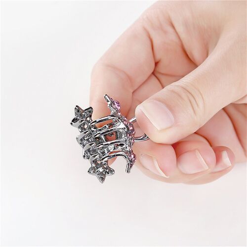 Crystal Pearl Flower Hair Claw Crab Fashion Rhinestone Hair