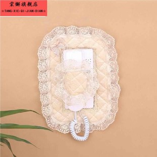 门铃电话罩楼宇门禁室内机布艺防尘框保护贴可视对讲遮挡装饰盒