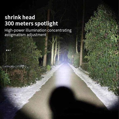 1-10PCS Mini Flashlight COB+XPE Portable Torch Zoomable Focu