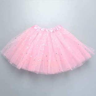 Baby Star Tutu For Skirt Glitter Kids Girl Sequin Dance