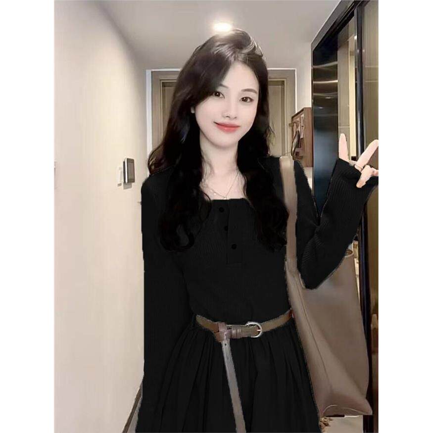 法式长袖连衣裙子女装202