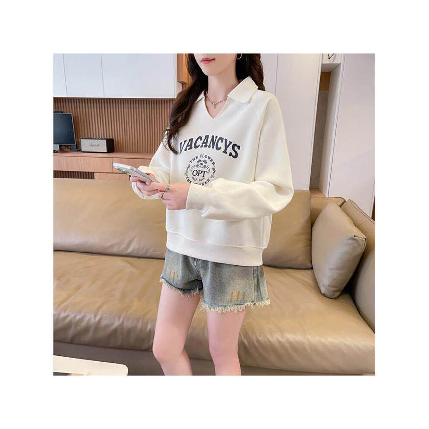 实拍仿华棉复合春秋卫衣