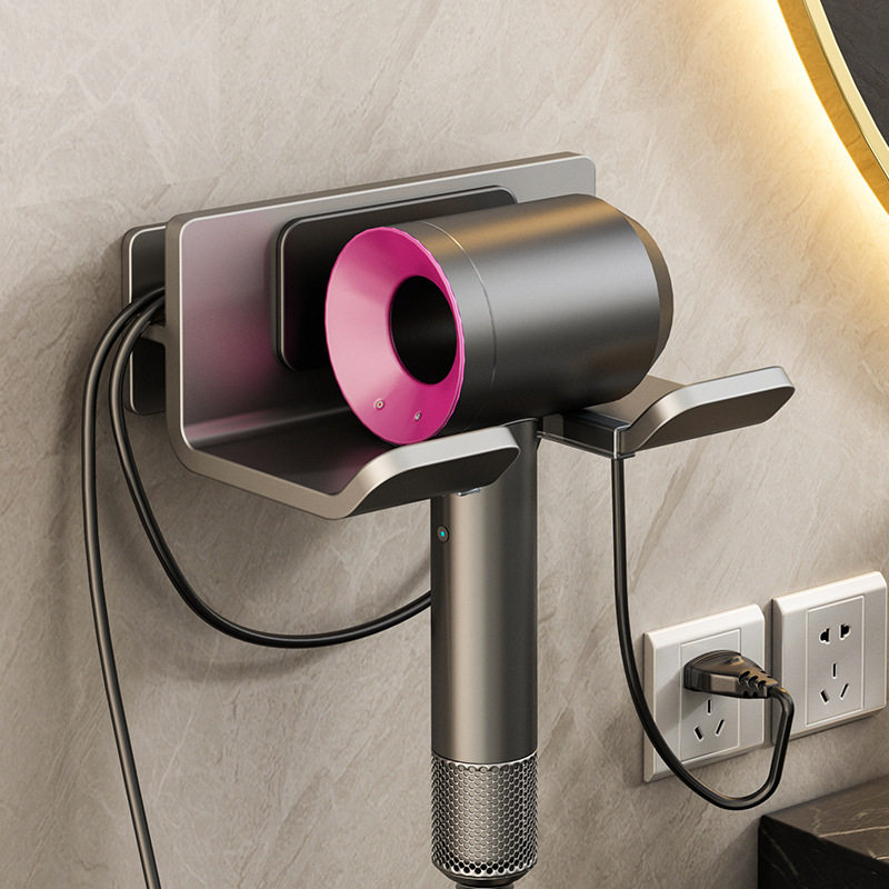 吹风机置物架免打孔卫生间电吹风挂架后绕线风筒支架收纳绕线款,家庭/个人清洁工具,吹风机置物架,淘宝优惠券,粉丝福利购,淘宝优惠卷