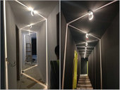 LED门框射线灯个性 创意酒吧会所KTV过道走廊通道聚光线条灯跑马灯