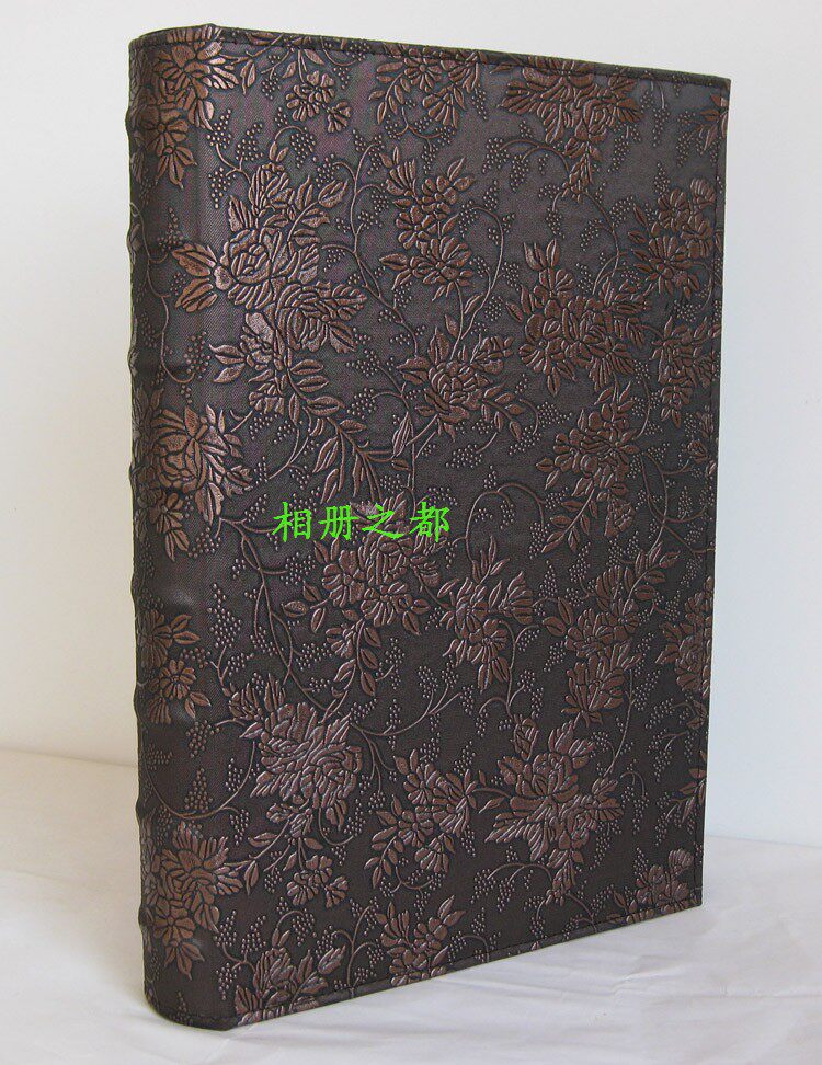 4D像册300张相册大6寸影集仿皮面像册4R相册6寸过塑照片家庭相册