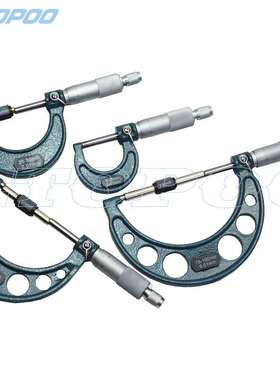 Etopoo  25/50/75/100MM 0.01MM 4件套千分尺外径千分尺套装