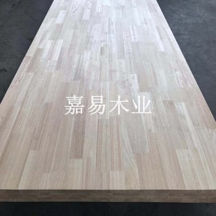 泰国橡胶木板材指接板实木拼接集成板家具衣柜板定制楼梯台面板