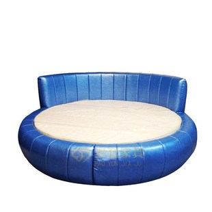 简约情侣民宿主题圆床酒店宾馆多功能震动按摩电动快乐床水床