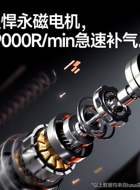 basa车载充气泵便携无线电动自行车打气筒汽车轮胎带测胎压打气泵