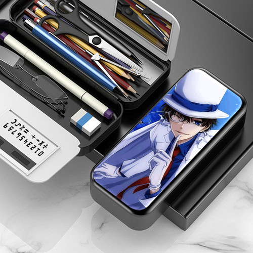 怪盗基德文具盒男孩小学生多功能笔袋大容量儿童铅笔盒网红创意