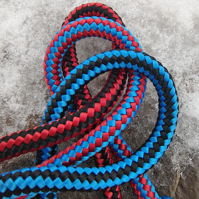 彩色尼龙编织绳子6810mm帐篷布货车船用包装广告装饰固定黑红绳网