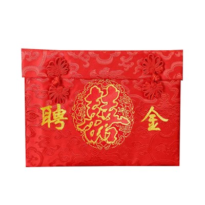 结婚红包改口大号万元订婚聘礼金3万6万十万彩礼金提亲袋婚礼用品