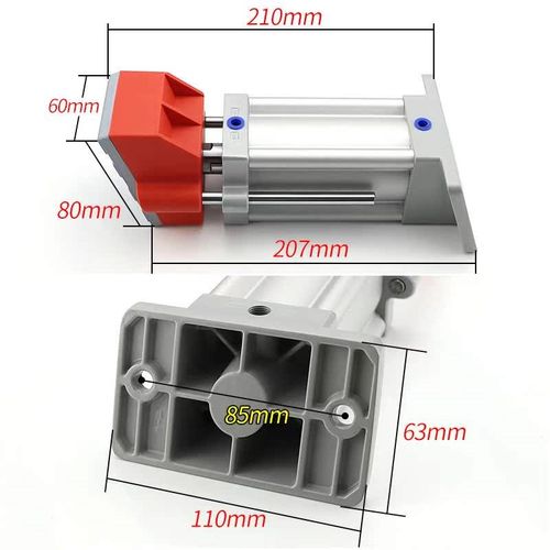 开槽机斜角气缸侧孔机斜压气缸打孔机木板斜压脚夹具木工