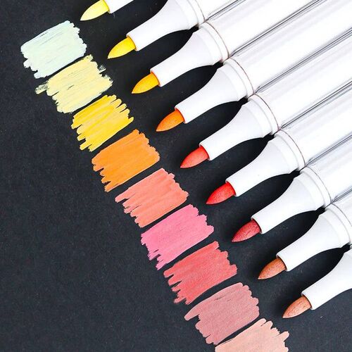 Portable 9-Colors Marker Pen Art Stationery Drawing/Painting