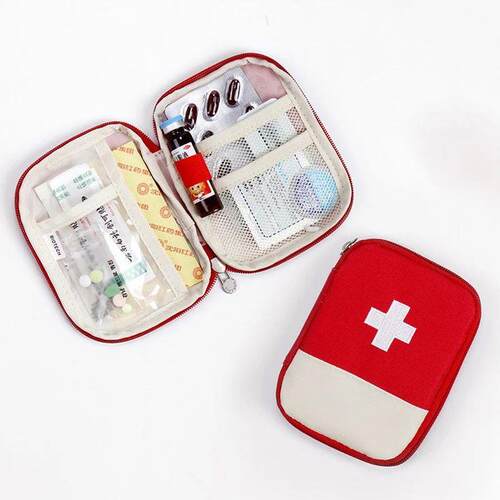 Mini Medicine Storage Bag Portable First Aid Medical Kit Tra