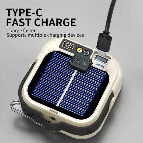 Mini LED Camping Light, USB Rechargeable Portable Tent Light