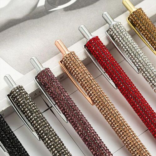 Glitter Sequin Crystal Pen 1.0mm Black Refill Ballpoint Pen
