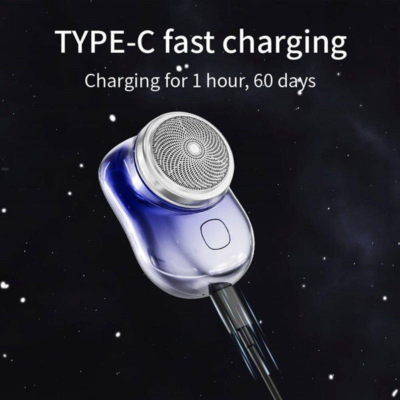 Electric Travel Shaver For Men Pocket Size USB Rechargeable - 实物图