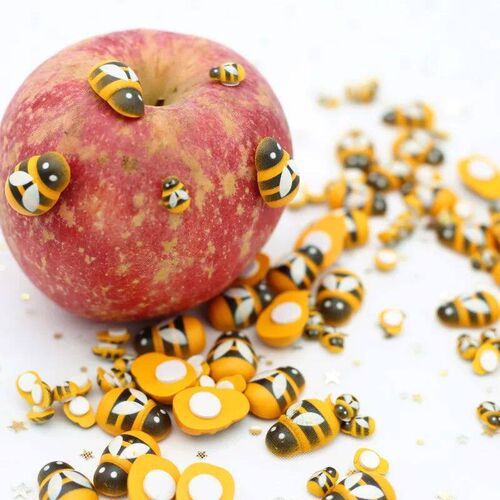 Yellow Imitation Bee Mini Adhesive Wood er Festival Wedding