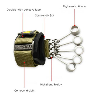 Finger Gripper Strength Trainer Hand Yoga Resistance Band F