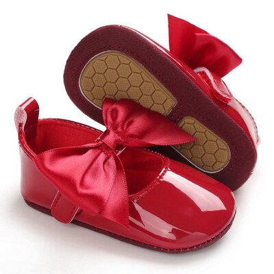 Girls Shoes Flowers Bow Baby Gril Dance Party Shoes Spring A