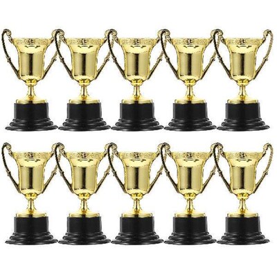 10 Pcs Trophy Cup Prize Household Plastic Party Celebration