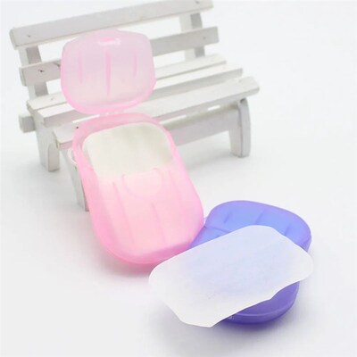 20/60/100Pcs Travel Soap Paper Disposable Boxe Mini Sheet So