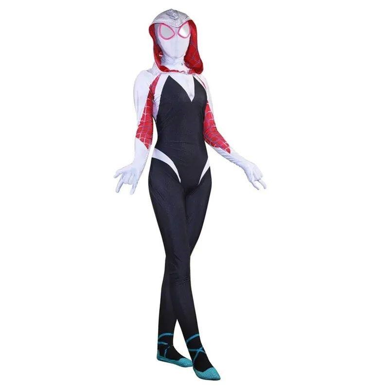 Cafele New Gwen Stacy Spider Gwen Cosplay Costumes for Women图片