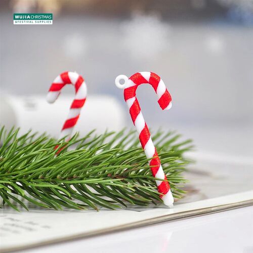 24PCS Christmas Lollipop Pendants Candy Cane Xmas Tree Hangi