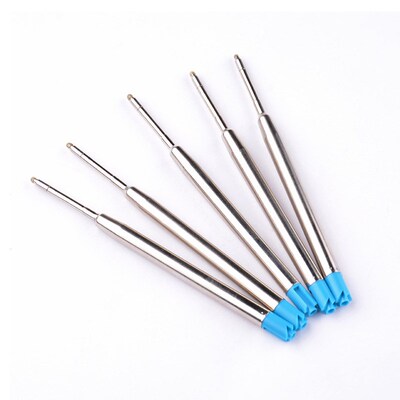 10Pcs 9.8cm Replaceable Metal Pen Refills 1.0mm Special Offi