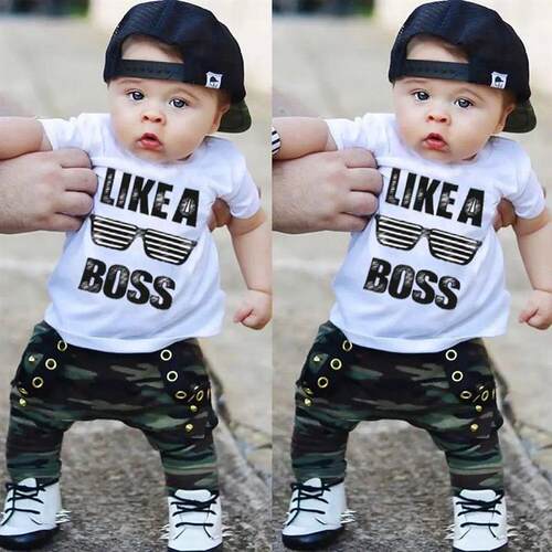 0-3Y Newborn Infant Toddler Baby Boy Clothes Set Kids Boys C