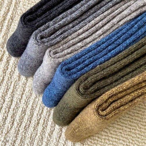 Autumn Winter Warmer Mens Socks Wool Cashmere Thermal Long