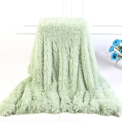 Blankets Soft Fur Faux With Fluffy Throw Blanket Bed Sofa