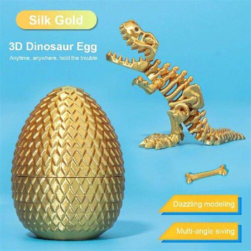 3D Printed Dinosaur Egg 3D Printed Dinosaur Toy Articulated