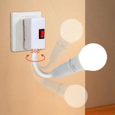 Direct Plug-in Rotary Lamp Head E27 Socket Lamp Bulb Holder