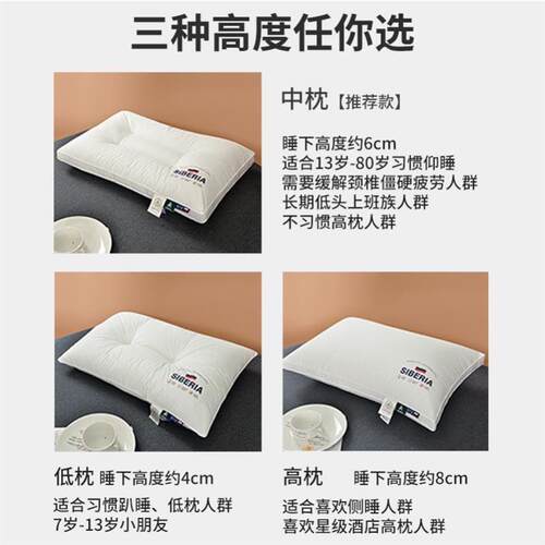 Bed Pillows for Sleeping-Hypoallergenic Pillow Hotel 棉枕头
